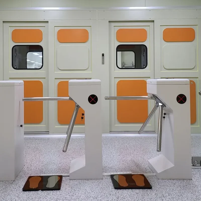 Turnstile Tripod Jakarta Office High Security Stainless Steel 304 Mesin Akses Kontrol Kantor