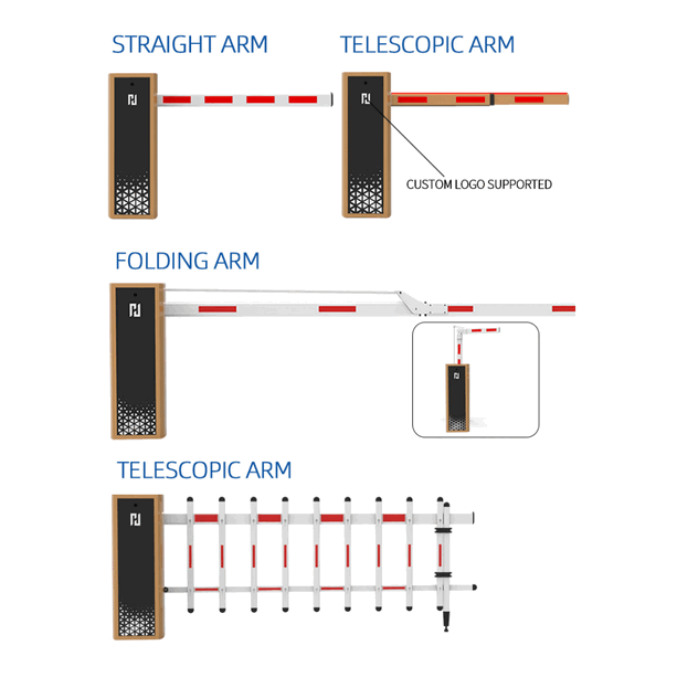 Speed Adjustable DC24V Parking Boom Gate with Long Range UHF Reader System