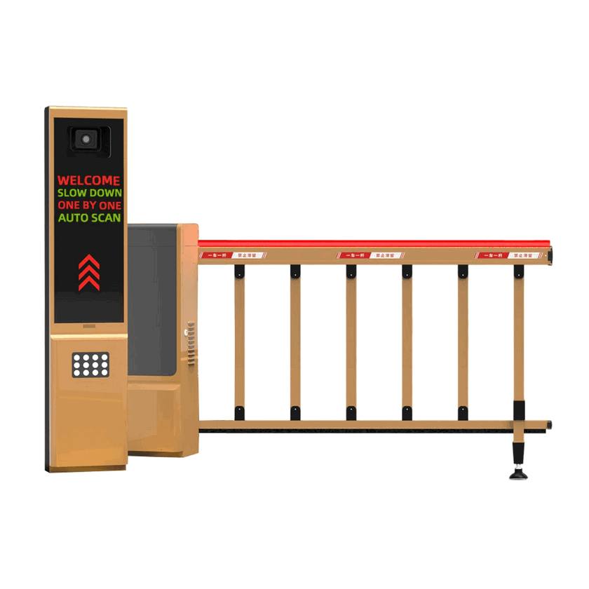 Portable Lightweight Traffic Barrier Gate with Integrated Safety Warning LED Arm