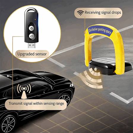 Sensor Radar Nirkabel Bluetooth Palang Parkir Lurus Anti Benturan Motor